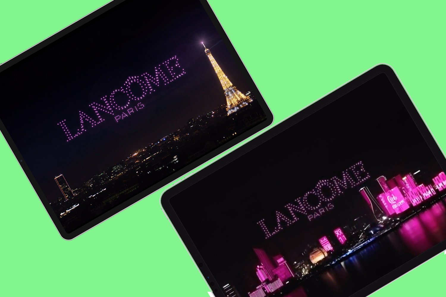 Universo visual de la campaña Lancôme 11.11